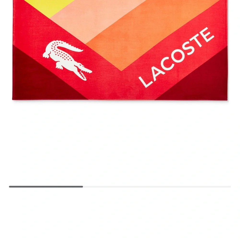 NWT Lacoste Home Kaleidoscope Beach Towel
